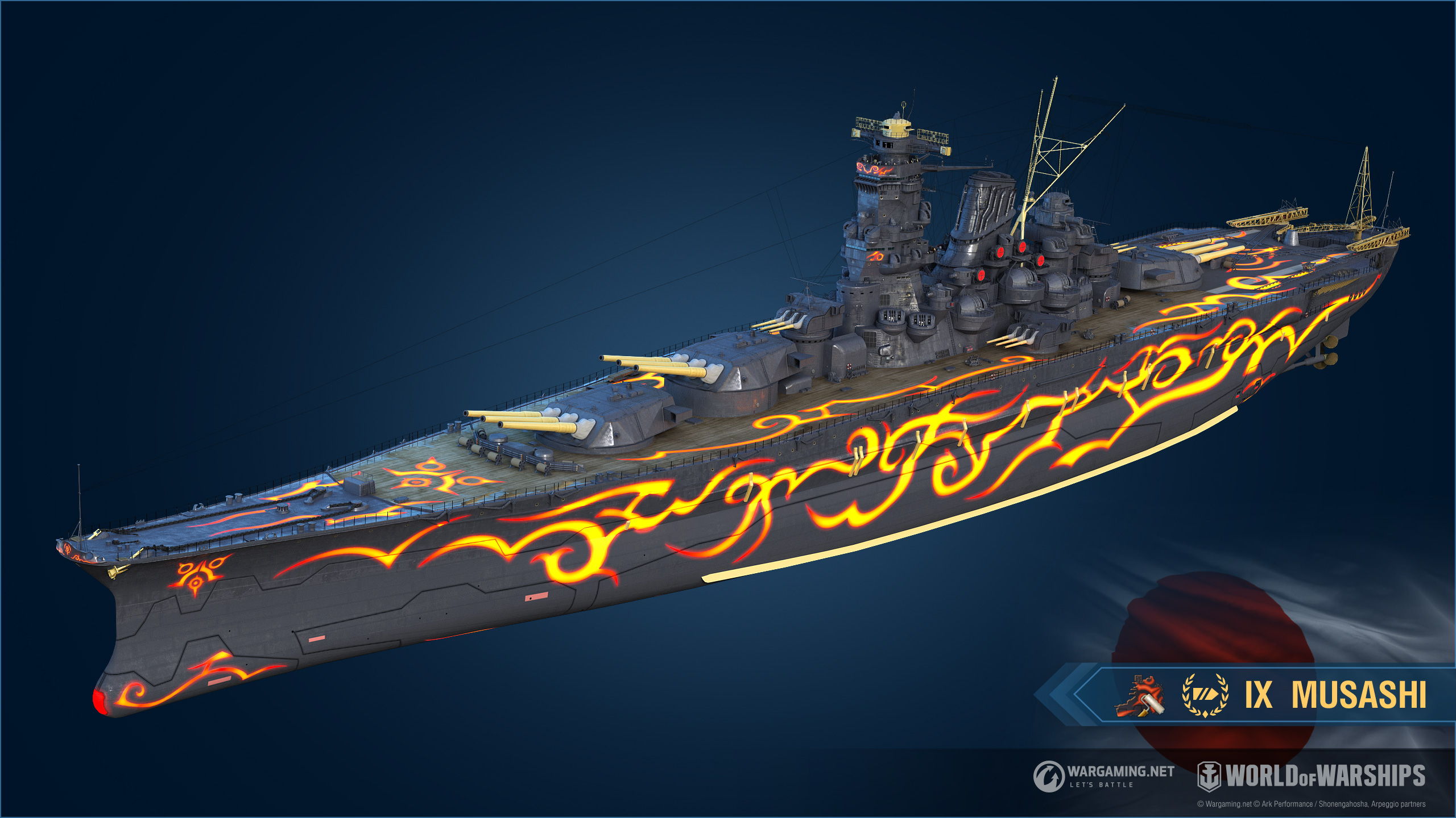 world of warships musashi camo
