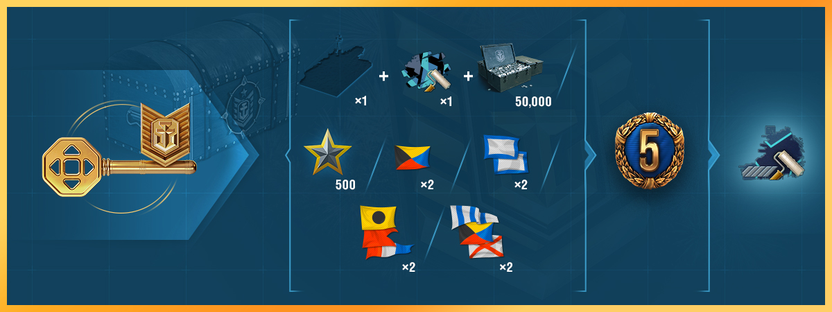 world of warships operation of the week rewards after complete five stars