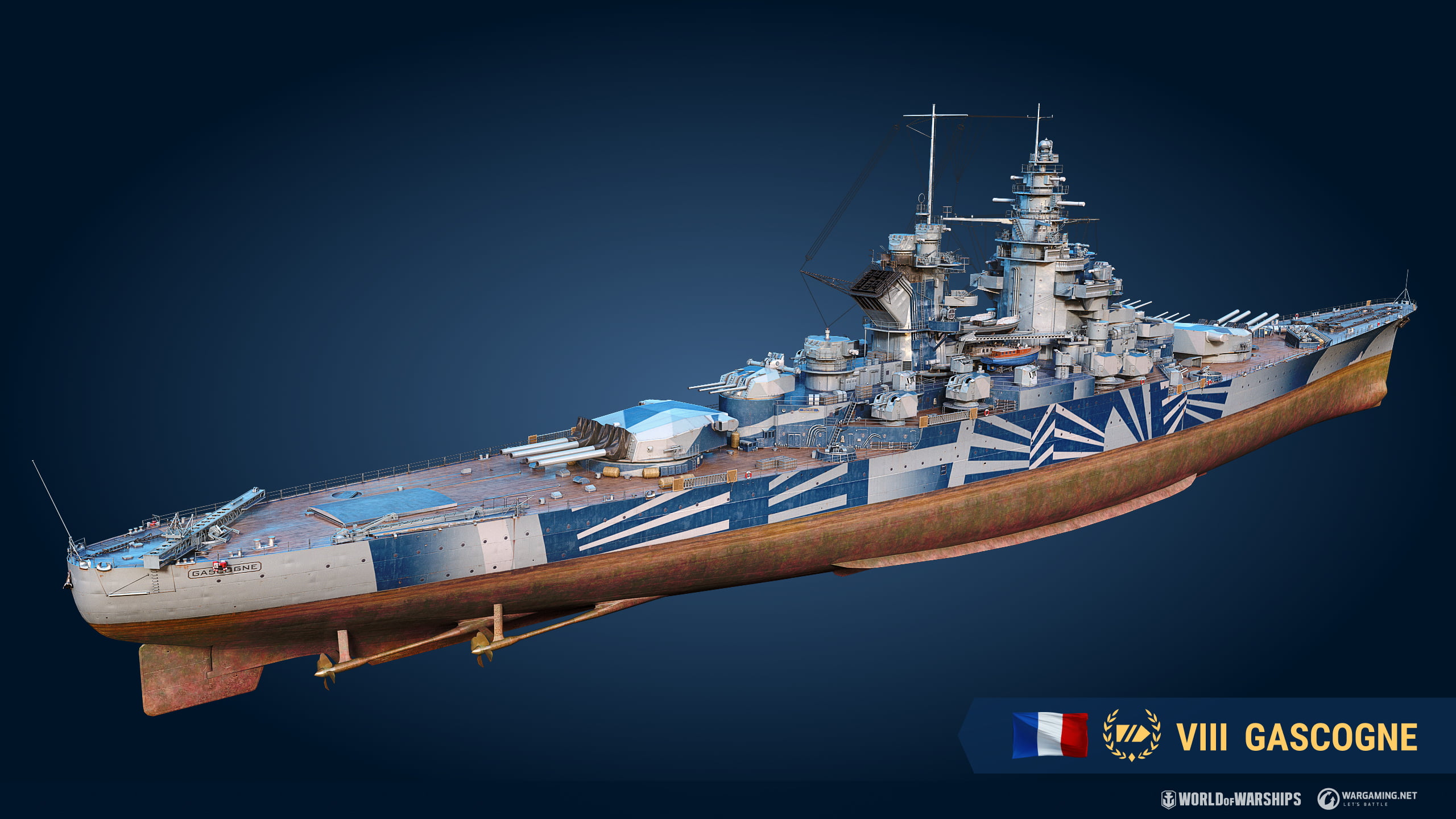 武器庫とプレミアムショップの Gascogne | World of Warships