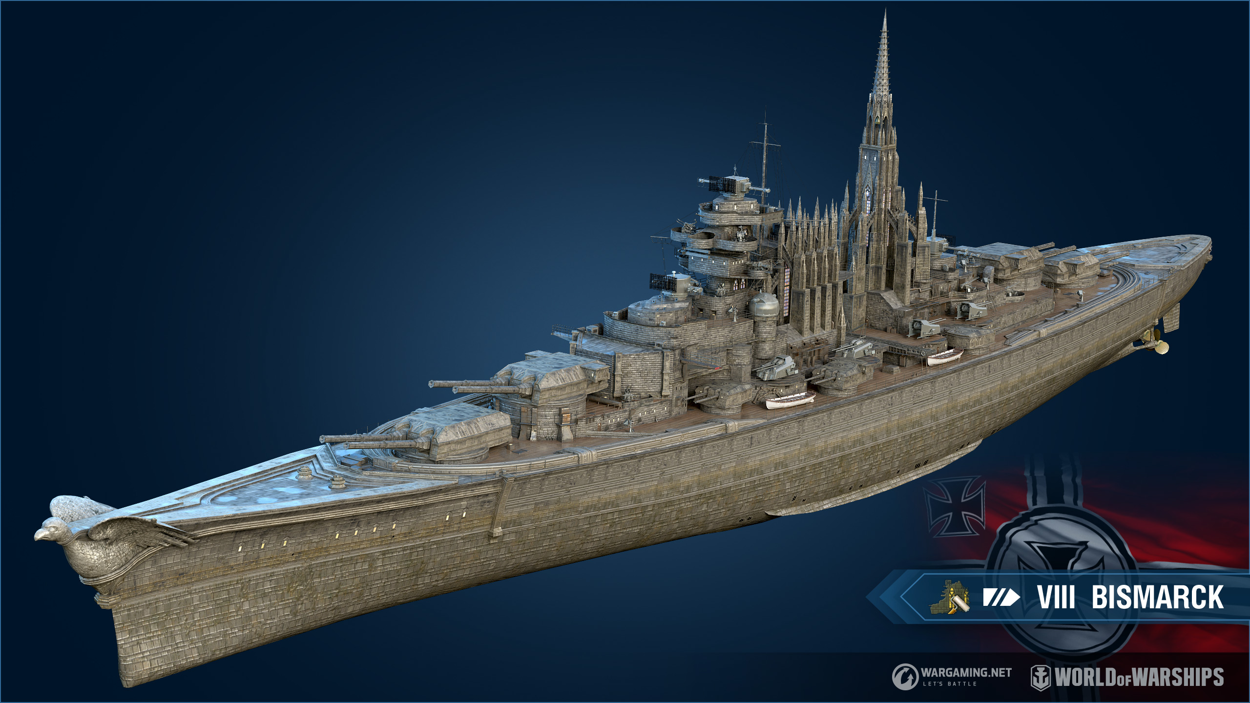 プレミアムショップ: Bismarck 用の迷彩「ゴシック」 | World of