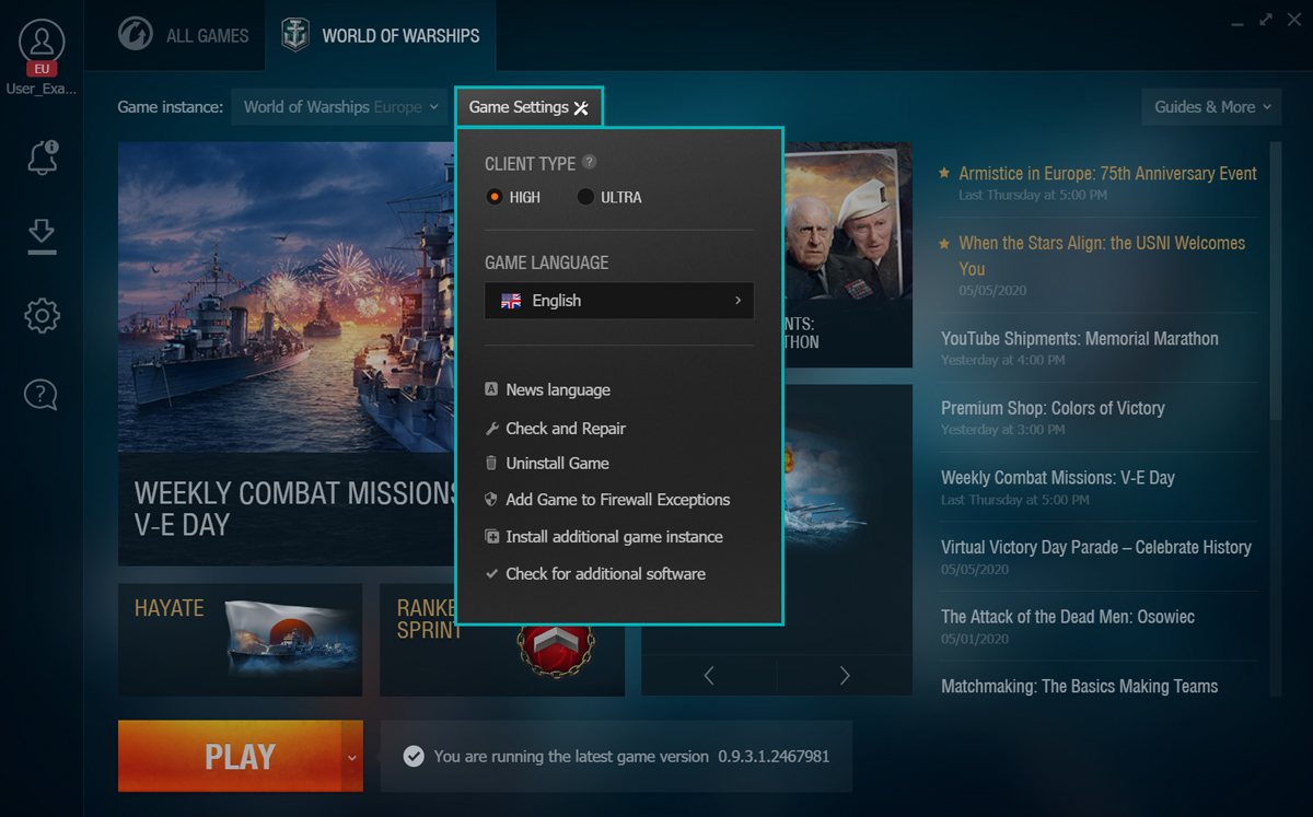 wargaming game center launcher download